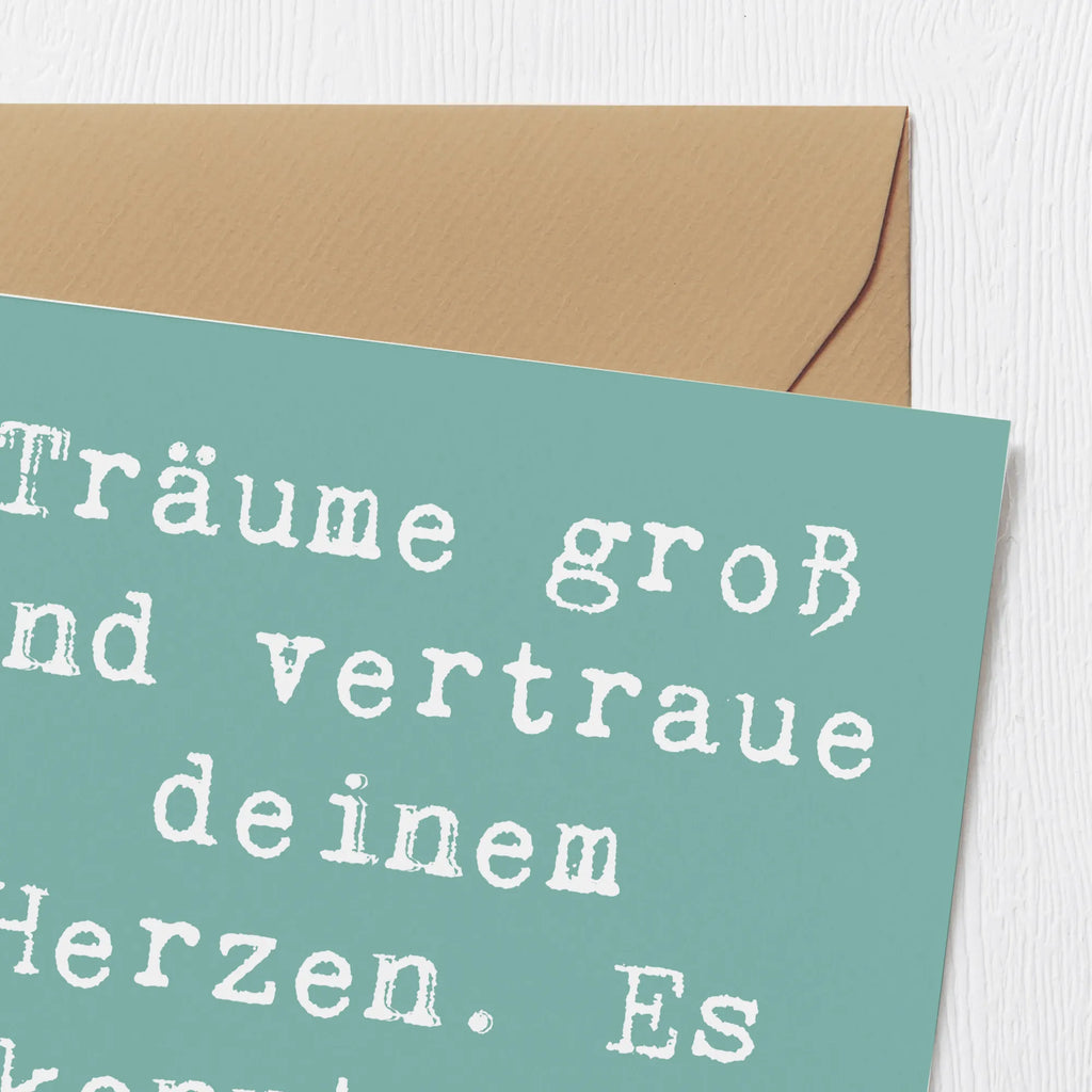 Deluxe Karte Spruch Herzen Vertrauen Karte, Grußkarte, Klappkarte, Einladungskarte, Glückwunschkarte, Hochzeitskarte, Geburtstagskarte, Hochwertige Grußkarte, Hochwertige Klappkarte