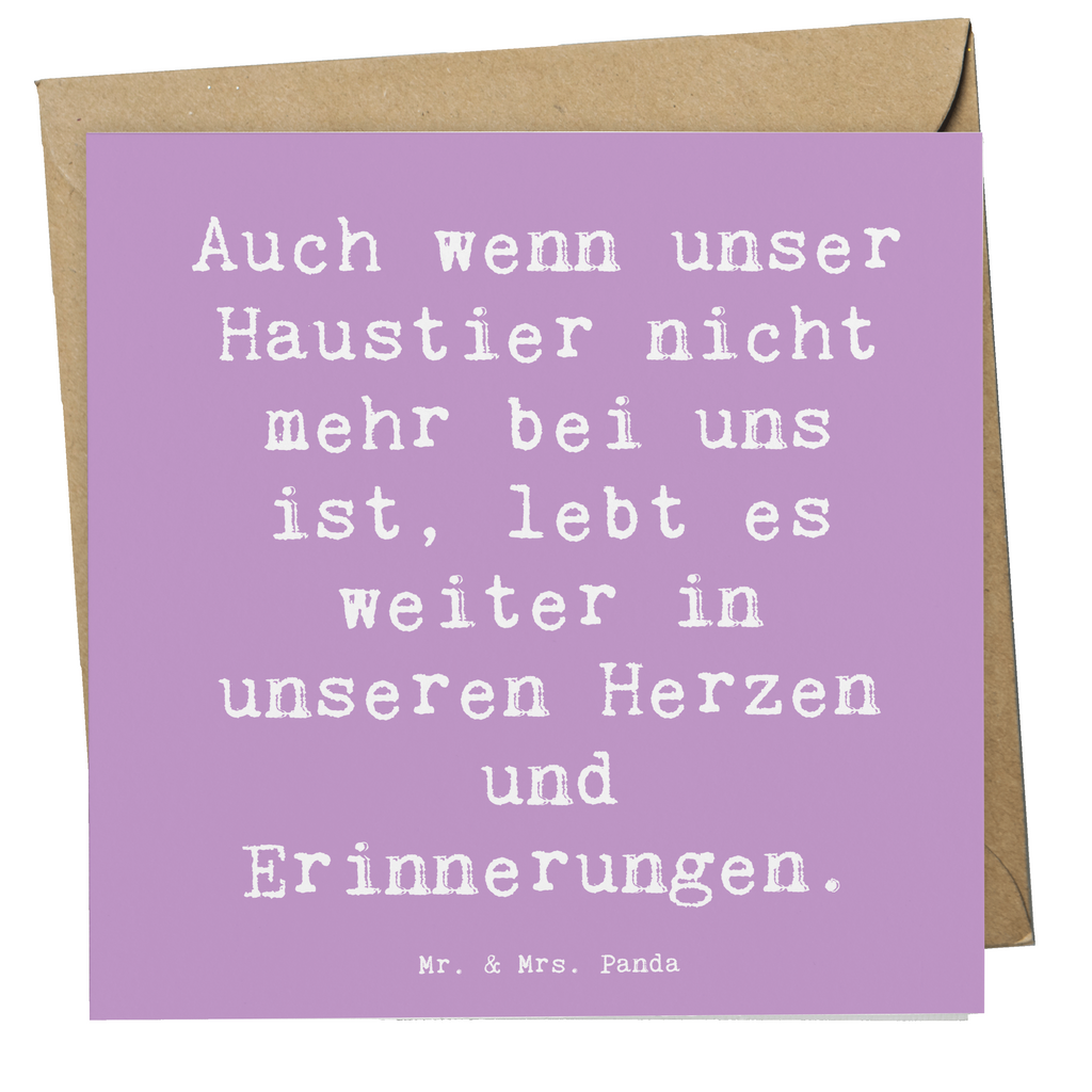 Deluxe Karte Spruch Trauerbewältigung nach dem Verlust eines Haustiers Karte, Grußkarte, Klappkarte, Einladungskarte, Glückwunschkarte, Hochzeitskarte, Geburtstagskarte, Hochwertige Grußkarte, Hochwertige Klappkarte