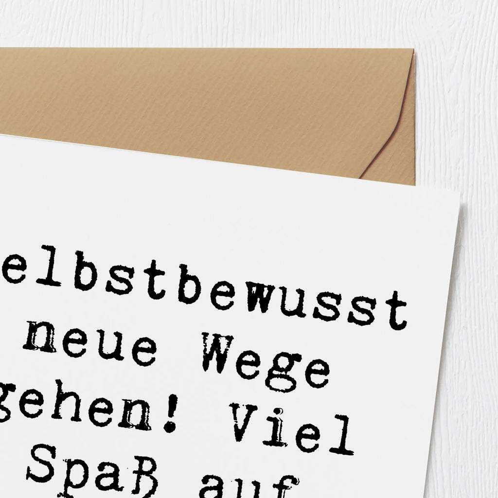 Deluxe Karte Spruch Alleine Reisen unternehmen Karte, Grußkarte, Klappkarte, Einladungskarte, Glückwunschkarte, Hochzeitskarte, Geburtstagskarte, Hochwertige Grußkarte, Hochwertige Klappkarte