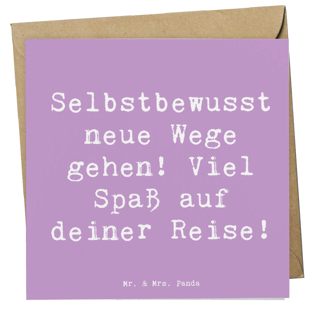 Deluxe Karte Spruch Alleine Reisen unternehmen Karte, Grußkarte, Klappkarte, Einladungskarte, Glückwunschkarte, Hochzeitskarte, Geburtstagskarte, Hochwertige Grußkarte, Hochwertige Klappkarte