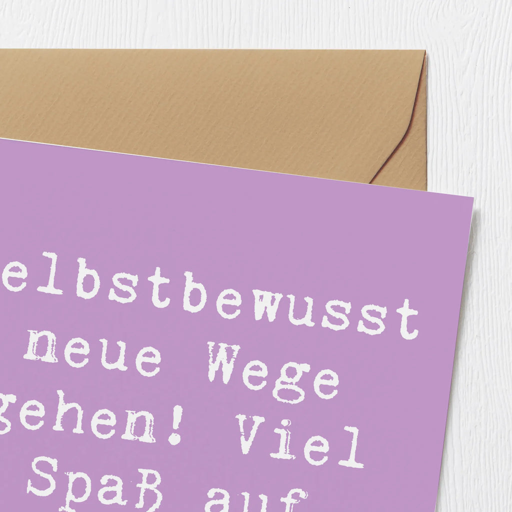 Deluxe Karte Spruch Alleine Reisen unternehmen Karte, Grußkarte, Klappkarte, Einladungskarte, Glückwunschkarte, Hochzeitskarte, Geburtstagskarte, Hochwertige Grußkarte, Hochwertige Klappkarte