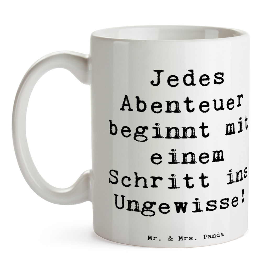 Tasse Spruch Ungewissheit akzeptieren Tasse, Kaffeetasse, Teetasse, Becher, Kaffeebecher, Teebecher, Keramiktasse, Porzellantasse, Büro Tasse, Geschenk Tasse, Tasse Sprüche, Tasse Motive, Kaffeetassen, Tasse bedrucken, Designer Tasse, Cappuccino Tassen, Schöne Teetassen