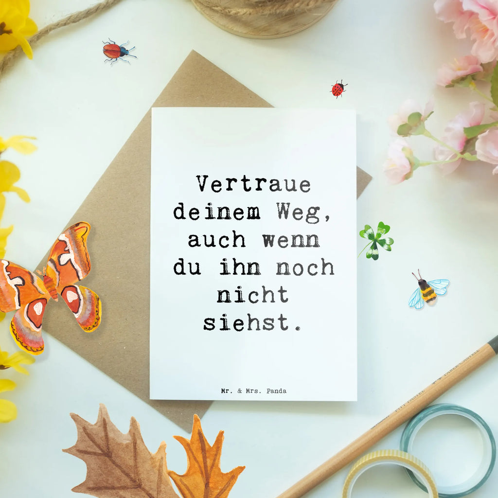 Grußkarte Spruch Zukunftsplanung Ungewissheit akzeptieren Grußkarte, Klappkarte, Einladungskarte, Glückwunschkarte, Hochzeitskarte, Geburtstagskarte, Karte, Ansichtskarten