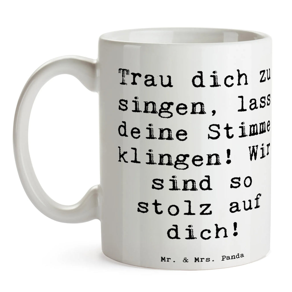 Tasse Spruch Vokale und musikalische Auftritte meistern Tasse, Kaffeetasse, Teetasse, Becher, Kaffeebecher, Teebecher, Keramiktasse, Porzellantasse, Büro Tasse, Geschenk Tasse, Tasse Sprüche, Tasse Motive, Kaffeetassen, Tasse bedrucken, Designer Tasse, Cappuccino Tassen, Schöne Teetassen