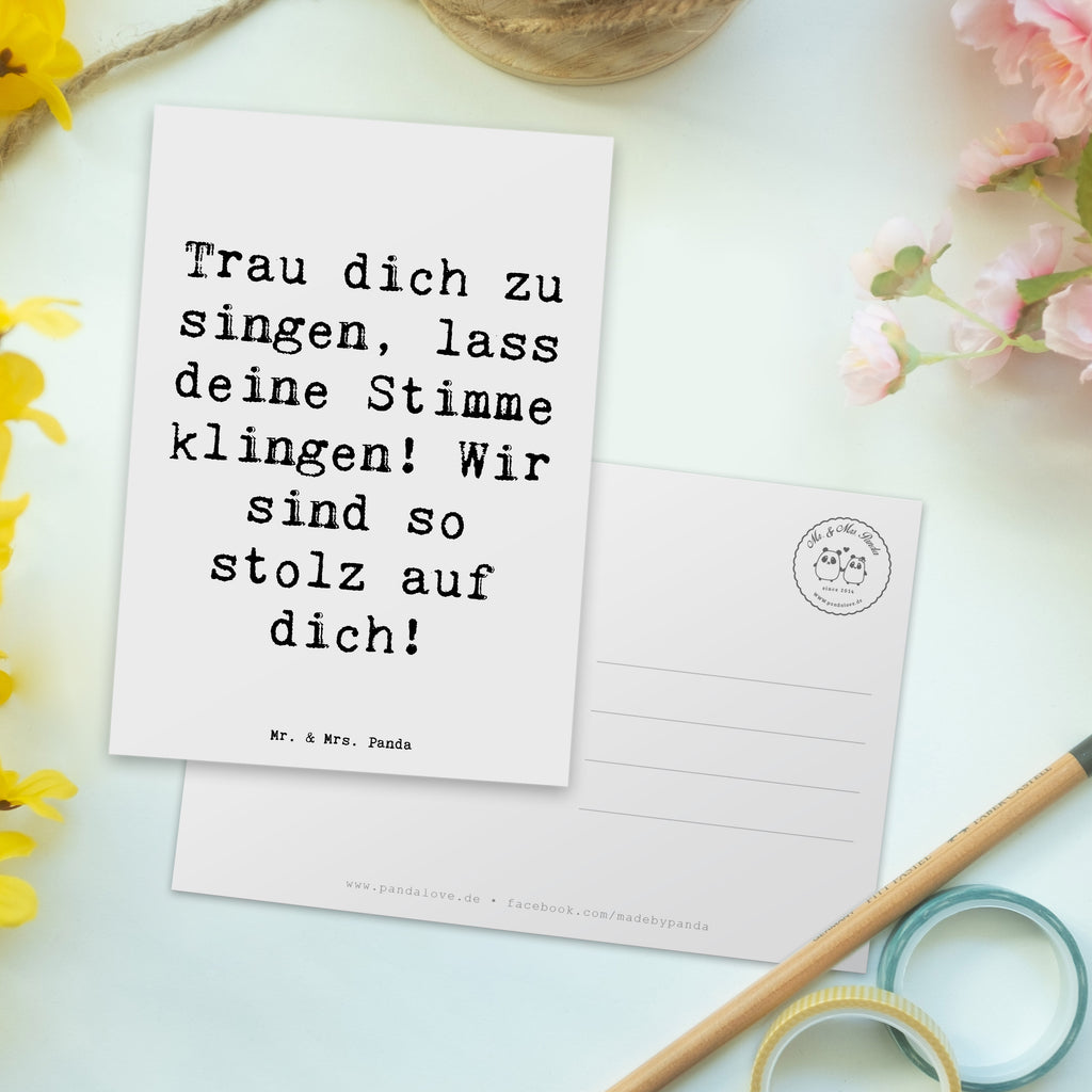 Postkarte Spruch Vokale und musikalische Auftritte meistern Postkarte, Karte, Geschenkkarte, Grußkarte, Einladung, Ansichtskarte, Geburtstagskarte, Einladungskarte, Dankeskarte, Ansichtskarten, Einladung Geburtstag, Einladungskarten Geburtstag