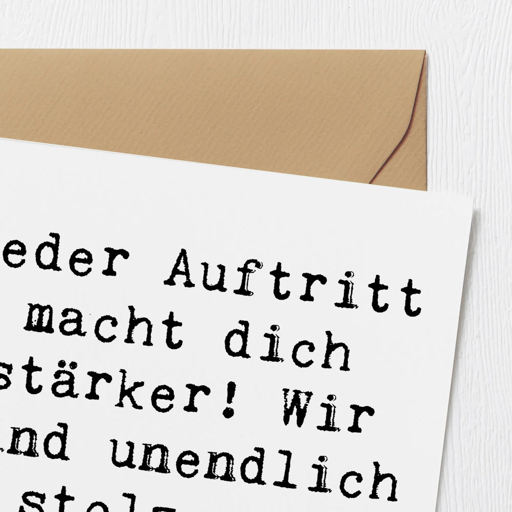 Deluxe Karte Spruch Vokale musikalische Auftritte meistern Karte, Grußkarte, Klappkarte, Einladungskarte, Glückwunschkarte, Hochzeitskarte, Geburtstagskarte, Hochwertige Grußkarte, Hochwertige Klappkarte