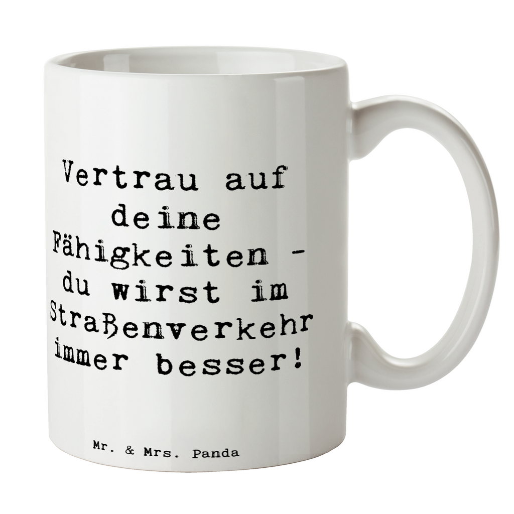 Tasse Erste Erfahrungen im Straßenverkehr machen