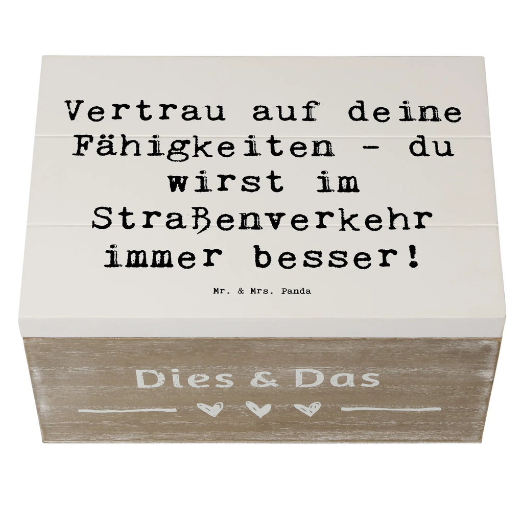 Holzkiste Spruch Erste Erfahrungen im Straßenverkehr machen Holzkiste, Kiste, Schatzkiste, Truhe, Schatulle, XXL, Erinnerungsbox, Erinnerungskiste, Dekokiste, Aufbewahrungsbox, Geschenkbox, Geschenkdose