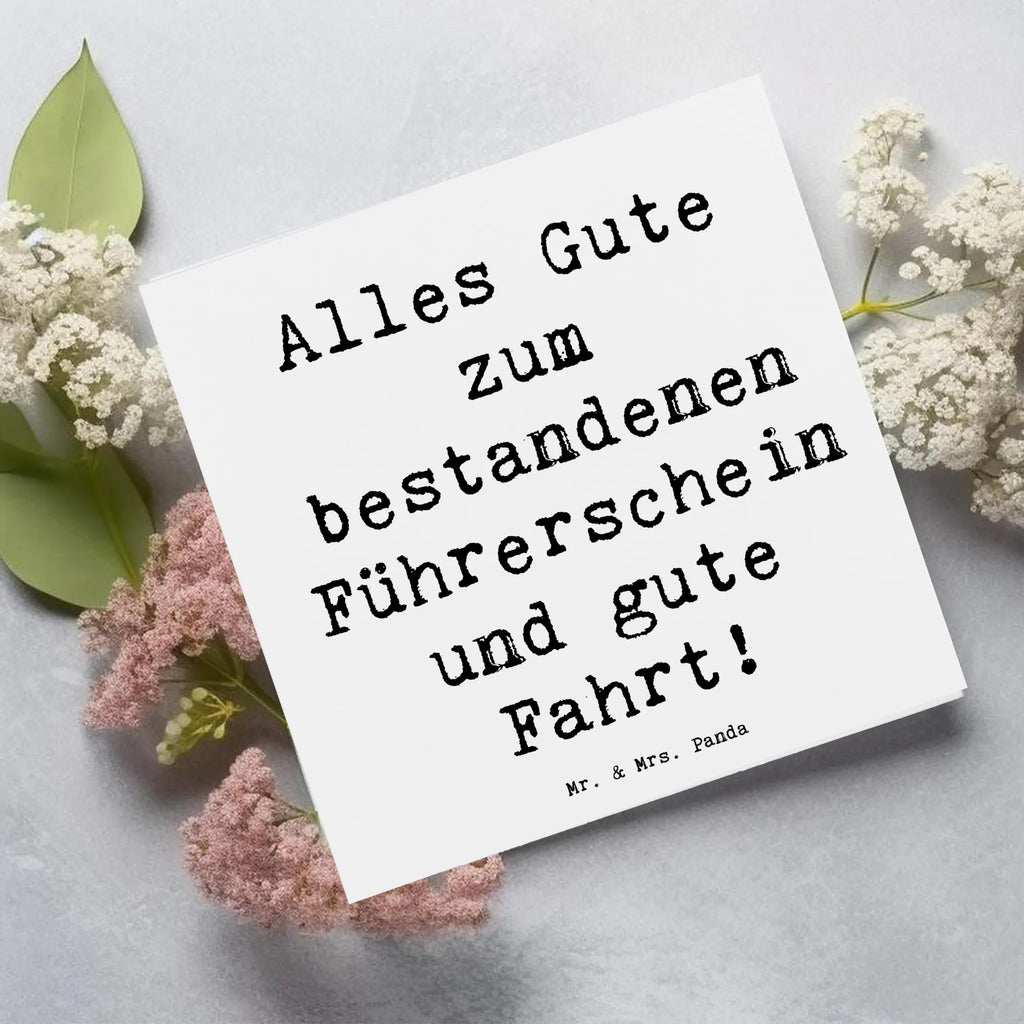 Deluxe Karte Spruch Erste Erfahrungen im Straßenverkehr Karte, Grußkarte, Klappkarte, Einladungskarte, Glückwunschkarte, Hochzeitskarte, Geburtstagskarte, Hochwertige Grußkarte, Hochwertige Klappkarte