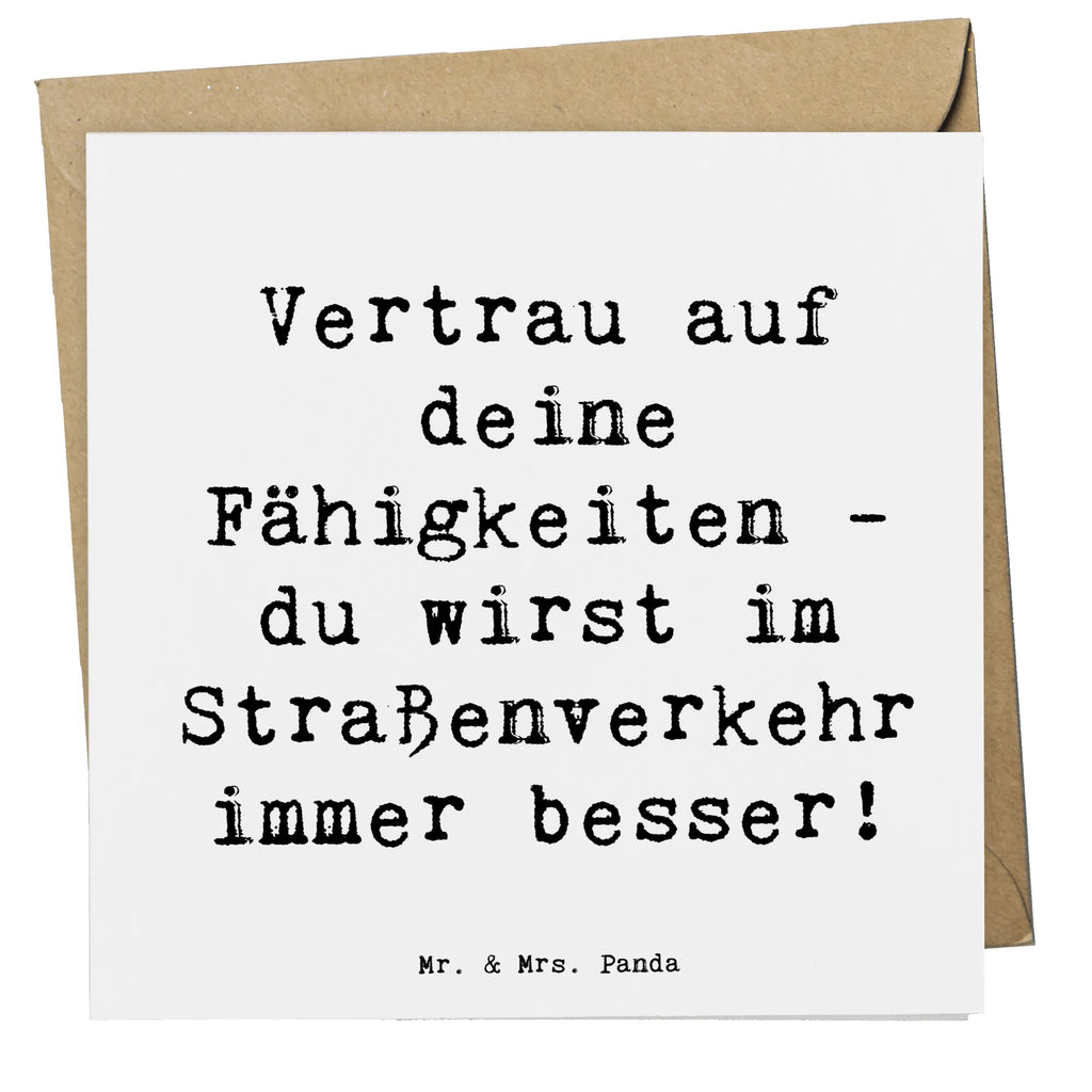 Deluxe Karte Spruch Erste Erfahrungen im Straßenverkehr machen Karte, Grußkarte, Klappkarte, Einladungskarte, Glückwunschkarte, Hochzeitskarte, Geburtstagskarte, Hochwertige Grußkarte, Hochwertige Klappkarte