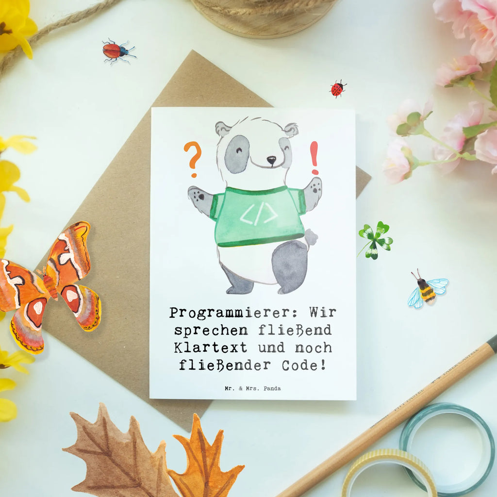 Grußkarte Programmierer Codeflüsterer Grußkarte, Klappkarte, Einladungskarte, Glückwunschkarte, Hochzeitskarte, Geburtstagskarte, Karte, Ansichtskarten, Beruf, Ausbildung, Jubiläum, Abschied, Rente, Kollege, Kollegin, Geschenk, Schenken, Arbeitskollege, Mitarbeiter, Firma, Danke, Dankeschön