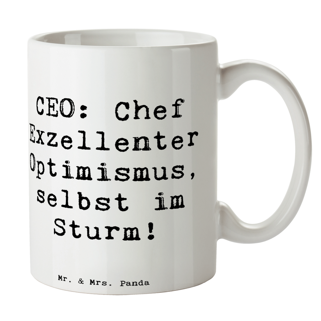 Tasse Spruch CEO Optimismus Tasse, Kaffeetasse, Teetasse, Becher, Kaffeebecher, Teebecher, Keramiktasse, Porzellantasse, Büro Tasse, Geschenk Tasse, Tasse Sprüche, Tasse Motive, Kaffeetassen, Tasse bedrucken, Designer Tasse, Cappuccino Tassen, Schöne Teetassen, Beruf, Ausbildung, Jubiläum, Abschied, Rente, Kollege, Kollegin, Geschenk, Schenken, Arbeitskollege, Mitarbeiter, Firma, Danke, Dankeschön