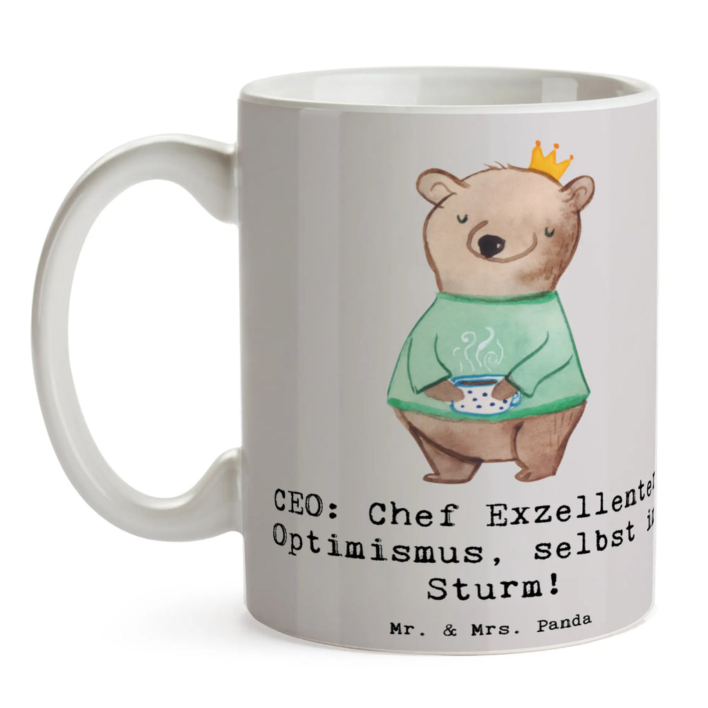 Tasse CEO Optimismus Tasse, Kaffeetasse, Teetasse, Becher, Kaffeebecher, Teebecher, Keramiktasse, Porzellantasse, Büro Tasse, Geschenk Tasse, Tasse Sprüche, Tasse Motive, Kaffeetassen, Tasse bedrucken, Designer Tasse, Cappuccino Tassen, Schöne Teetassen, Beruf, Ausbildung, Jubiläum, Abschied, Rente, Kollege, Kollegin, Geschenk, Schenken, Arbeitskollege, Mitarbeiter, Firma, Danke, Dankeschön