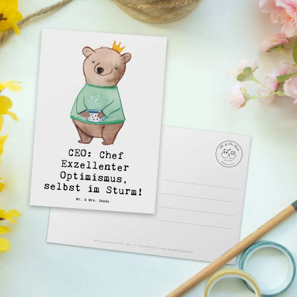 Postkarte CEO Optimismus Postkarte, Karte, Geschenkkarte, Grußkarte, Einladung, Ansichtskarte, Geburtstagskarte, Einladungskarte, Dankeskarte, Ansichtskarten, Einladung Geburtstag, Einladungskarten Geburtstag, Beruf, Ausbildung, Jubiläum, Abschied, Rente, Kollege, Kollegin, Geschenk, Schenken, Arbeitskollege, Mitarbeiter, Firma, Danke, Dankeschön