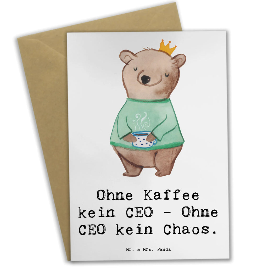 Grußkarte CEO ohne Chaos Grußkarte, Klappkarte, Einladungskarte, Glückwunschkarte, Hochzeitskarte, Geburtstagskarte, Karte, Ansichtskarten, Beruf, Ausbildung, Jubiläum, Abschied, Rente, Kollege, Kollegin, Geschenk, Schenken, Arbeitskollege, Mitarbeiter, Firma, Danke, Dankeschön