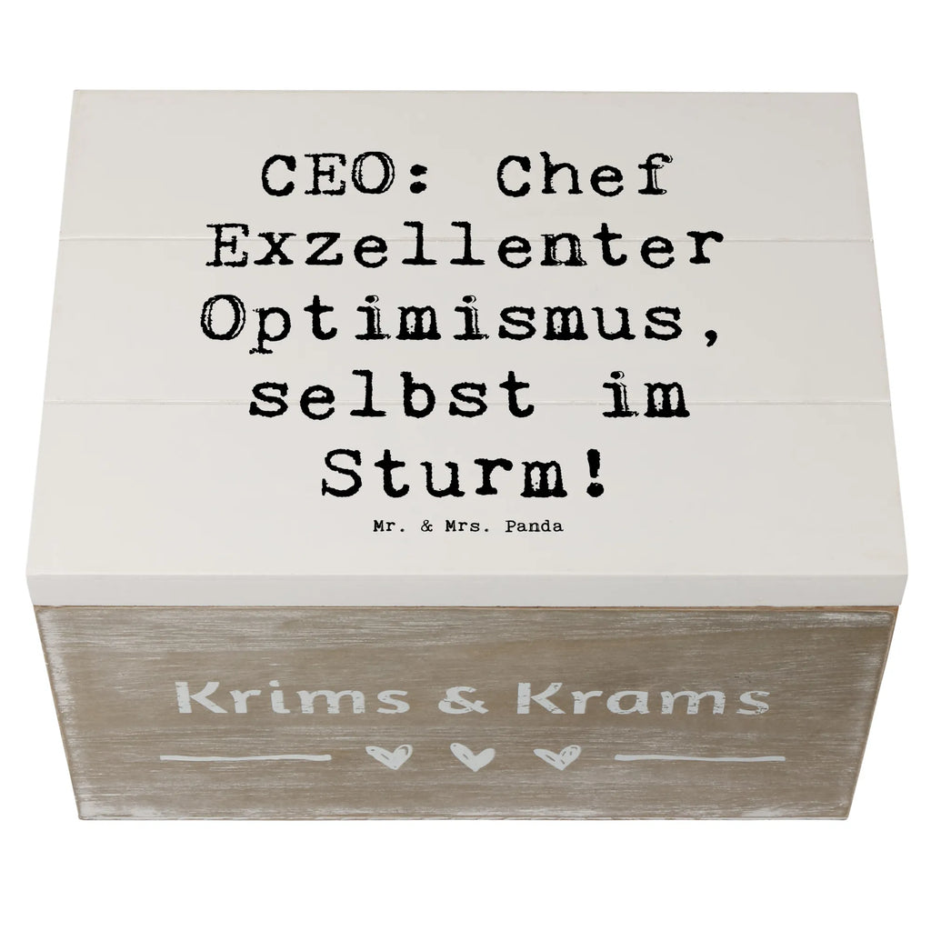 Holzkiste Spruch CEO Optimismus Holzkiste, Kiste, Schatzkiste, Truhe, Schatulle, XXL, Erinnerungsbox, Erinnerungskiste, Dekokiste, Aufbewahrungsbox, Geschenkbox, Geschenkdose, Beruf, Ausbildung, Jubiläum, Abschied, Rente, Kollege, Kollegin, Geschenk, Schenken, Arbeitskollege, Mitarbeiter, Firma, Danke, Dankeschön