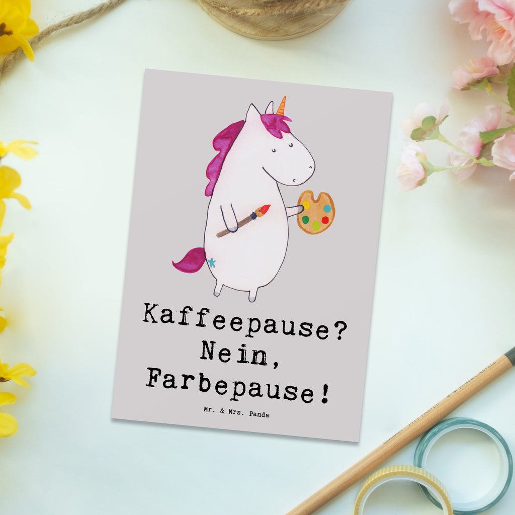 Postkarte Künstlerin Farbepause Postkarte, Karte, Geschenkkarte, Grußkarte, Einladung, Ansichtskarte, Geburtstagskarte, Einladungskarte, Dankeskarte, Ansichtskarten, Einladung Geburtstag, Einladungskarten Geburtstag, Beruf, Ausbildung, Jubiläum, Abschied, Rente, Kollege, Kollegin, Geschenk, Schenken, Arbeitskollege, Mitarbeiter, Firma, Danke, Dankeschön