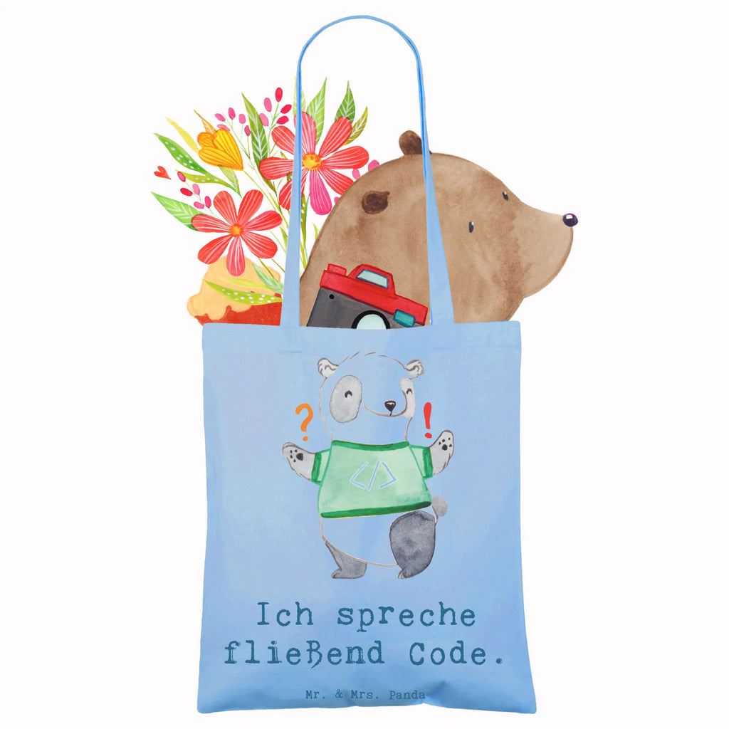 Tote bag Ich spreche fließend Code. Beuteltasche, Beutel, Einkaufstasche, Jutebeutel, Stoffbeutel, Tasche, Shopper, Umhängetasche, Strandtasche, Schultertasche, Stofftasche, Tragetasche, Badetasche, Jutetasche, Einkaufstüte, Laptoptasche, Beruf, Ausbildung, Jubiläum, Abschied, Rente, Kollege, Kollegin, Geschenk, Schenken, Arbeitskollege, Mitarbeiter, Firma, Danke, Dankeschön