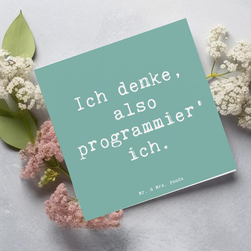 Deluxe Karte Spruch Denker Softwareentwickler Karte, Grußkarte, Klappkarte, Einladungskarte, Glückwunschkarte, Hochzeitskarte, Geburtstagskarte, Hochwertige Grußkarte, Hochwertige Klappkarte, Beruf, Ausbildung, Jubiläum, Abschied, Rente, Kollege, Kollegin, Geschenk, Schenken, Arbeitskollege, Mitarbeiter, Firma, Danke, Dankeschön