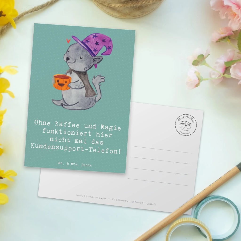 Postkarte Kundensupport Magie Postkarte, Karte, Geschenkkarte, Grußkarte, Einladung, Ansichtskarte, Geburtstagskarte, Einladungskarte, Dankeskarte, Ansichtskarten, Einladung Geburtstag, Einladungskarten Geburtstag, Beruf, Ausbildung, Jubiläum, Abschied, Rente, Kollege, Kollegin, Geschenk, Schenken, Arbeitskollege, Mitarbeiter, Firma, Danke, Dankeschön