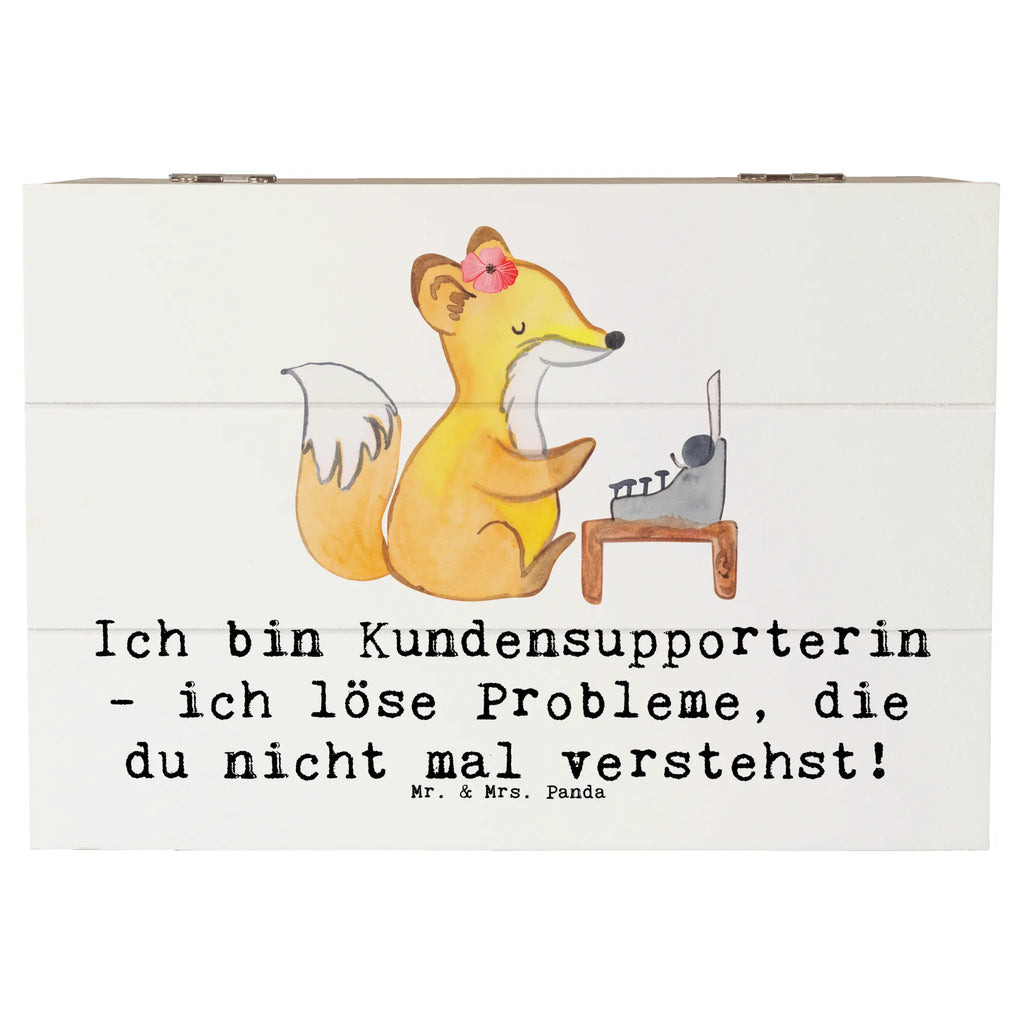 Wooden chest Ich bin Kundensupporterin - ich löse Probleme, die du nicht mal verstehst! Holzkiste, Kiste, Schatzkiste, Truhe, Schatulle, XXL, Erinnerungsbox, Erinnerungskiste, Dekokiste, Aufbewahrungsbox, Geschenkbox, Geschenkdose, Beruf, Ausbildung, Jubiläum, Abschied, Rente, Kollege, Kollegin, Geschenk, Schenken, Arbeitskollege, Mitarbeiter, Firma, Danke, Dankeschön