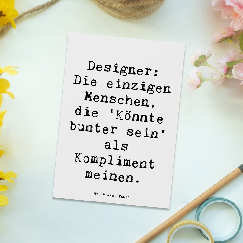 Postkarte Spruch Designer Kompliment Postkarte, Karte, Geschenkkarte, Grußkarte, Einladung, Ansichtskarte, Geburtstagskarte, Einladungskarte, Dankeskarte, Ansichtskarten, Einladung Geburtstag, Einladungskarten Geburtstag, Beruf, Ausbildung, Jubiläum, Abschied, Rente, Kollege, Kollegin, Geschenk, Schenken, Arbeitskollege, Mitarbeiter, Firma, Danke, Dankeschön