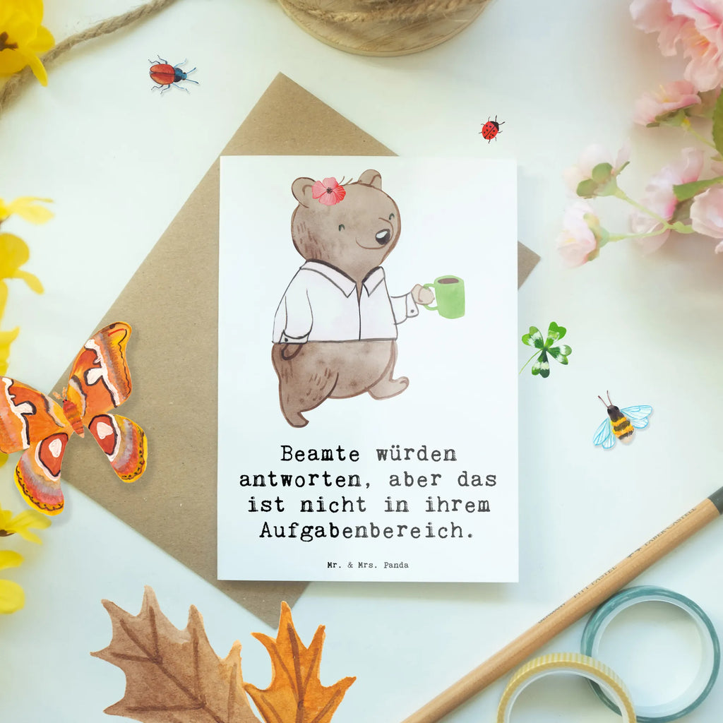 Grußkarte Beamtin Humor Grußkarte, Klappkarte, Einladungskarte, Glückwunschkarte, Hochzeitskarte, Geburtstagskarte, Karte, Ansichtskarten, Beruf, Ausbildung, Jubiläum, Abschied, Rente, Kollege, Kollegin, Geschenk, Schenken, Arbeitskollege, Mitarbeiter, Firma, Danke, Dankeschön