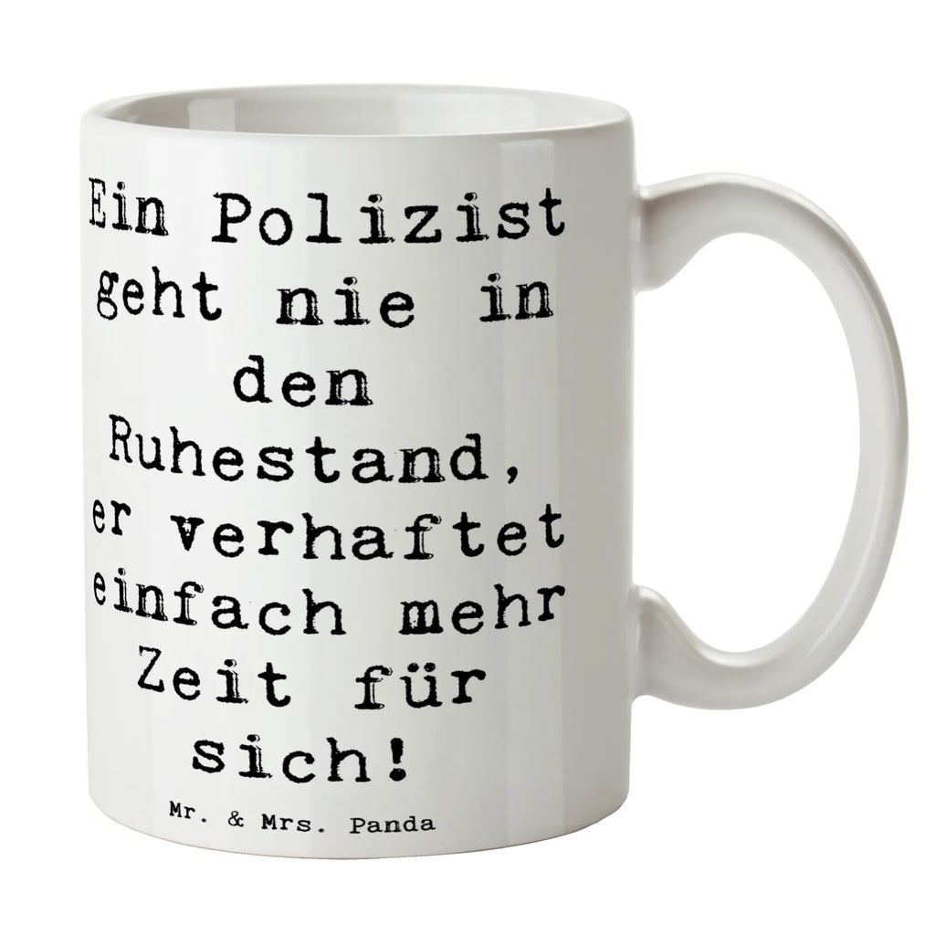 Tasse Spruch Polizist Ruhestand Tasse, Kaffeetasse, Teetasse, Becher, Kaffeebecher, Teebecher, Keramiktasse, Porzellantasse, Büro Tasse, Geschenk Tasse, Tasse Sprüche, Tasse Motive, Kaffeetassen, Tasse bedrucken, Designer Tasse, Cappuccino Tassen, Schöne Teetassen, Beruf, Ausbildung, Jubiläum, Abschied, Rente, Kollege, Kollegin, Geschenk, Schenken, Arbeitskollege, Mitarbeiter, Firma, Danke, Dankeschön