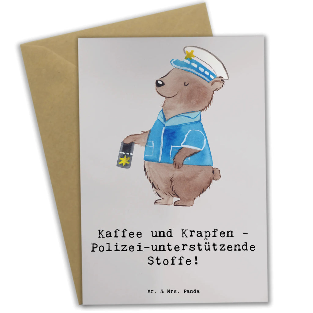 Grußkarte Polizist Kaffee Krapfen Grußkarte, Klappkarte, Einladungskarte, Glückwunschkarte, Hochzeitskarte, Geburtstagskarte, Karte, Ansichtskarten, Beruf, Ausbildung, Jubiläum, Abschied, Rente, Kollege, Kollegin, Geschenk, Schenken, Arbeitskollege, Mitarbeiter, Firma, Danke, Dankeschön