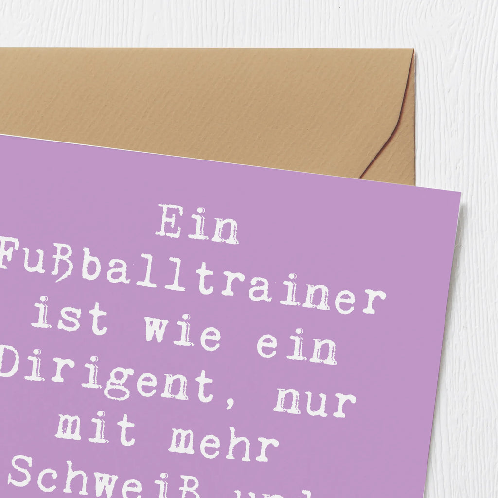 Deluxe Karte Spruch Fußballtrainer Dirigent Karte, Grußkarte, Klappkarte, Einladungskarte, Glückwunschkarte, Hochzeitskarte, Geburtstagskarte, Hochwertige Grußkarte, Hochwertige Klappkarte, Beruf, Ausbildung, Jubiläum, Abschied, Rente, Kollege, Kollegin, Geschenk, Schenken, Arbeitskollege, Mitarbeiter, Firma, Danke, Dankeschön