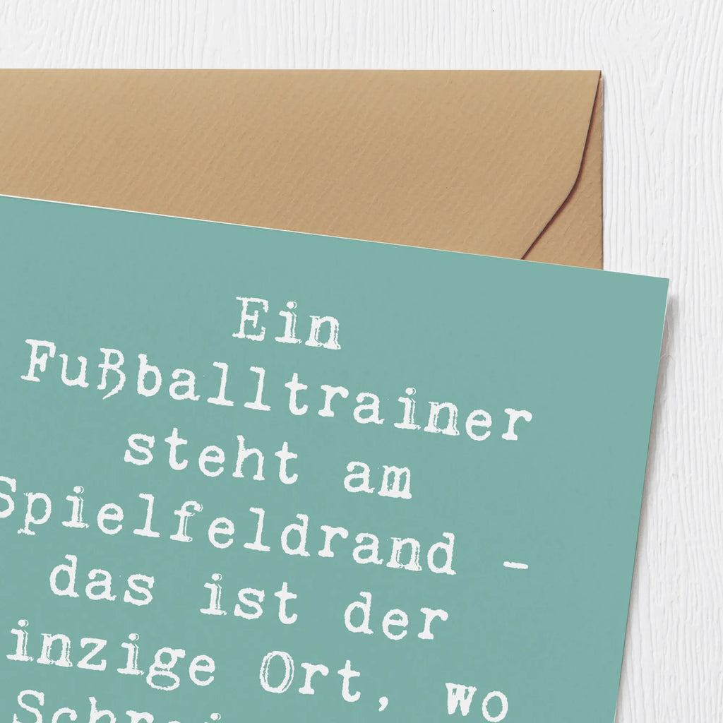 Deluxe Karte Spruch Fußballtrainer Energie Karte, Grußkarte, Klappkarte, Einladungskarte, Glückwunschkarte, Hochzeitskarte, Geburtstagskarte, Hochwertige Grußkarte, Hochwertige Klappkarte, Beruf, Ausbildung, Jubiläum, Abschied, Rente, Kollege, Kollegin, Geschenk, Schenken, Arbeitskollege, Mitarbeiter, Firma, Danke, Dankeschön