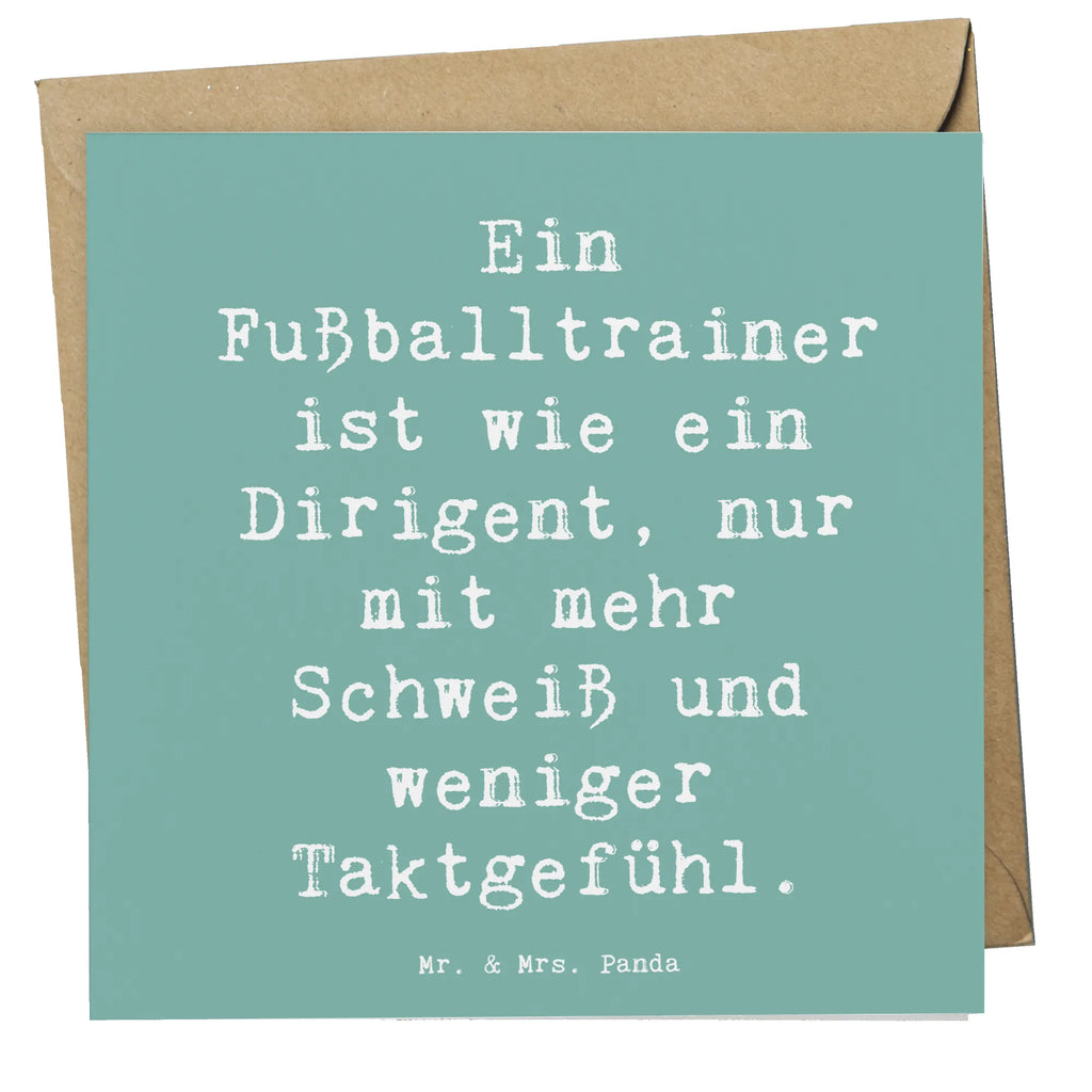 Deluxe Karte Spruch Fußballtrainer Dirigent Karte, Grußkarte, Klappkarte, Einladungskarte, Glückwunschkarte, Hochzeitskarte, Geburtstagskarte, Hochwertige Grußkarte, Hochwertige Klappkarte, Beruf, Ausbildung, Jubiläum, Abschied, Rente, Kollege, Kollegin, Geschenk, Schenken, Arbeitskollege, Mitarbeiter, Firma, Danke, Dankeschön