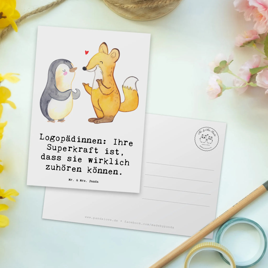 Postkarte Logopädin Superkraft Postkarte, Karte, Geschenkkarte, Grußkarte, Einladung, Ansichtskarte, Geburtstagskarte, Einladungskarte, Dankeskarte, Ansichtskarten, Einladung Geburtstag, Einladungskarten Geburtstag, Beruf, Ausbildung, Jubiläum, Abschied, Rente, Kollege, Kollegin, Geschenk, Schenken, Arbeitskollege, Mitarbeiter, Firma, Danke, Dankeschön