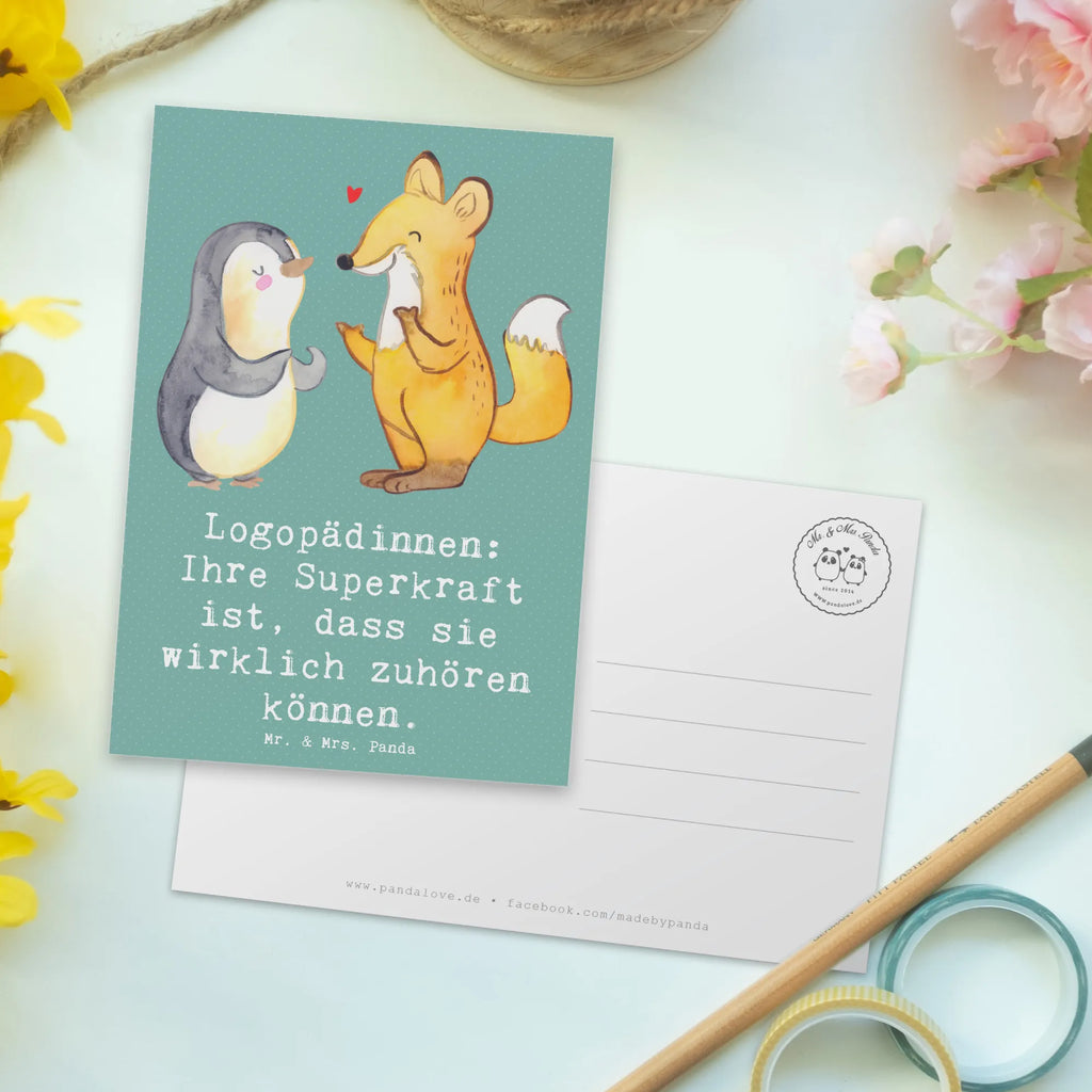 Postkarte Logopädin Superkraft Postkarte, Karte, Geschenkkarte, Grußkarte, Einladung, Ansichtskarte, Geburtstagskarte, Einladungskarte, Dankeskarte, Ansichtskarten, Einladung Geburtstag, Einladungskarten Geburtstag, Beruf, Ausbildung, Jubiläum, Abschied, Rente, Kollege, Kollegin, Geschenk, Schenken, Arbeitskollege, Mitarbeiter, Firma, Danke, Dankeschön