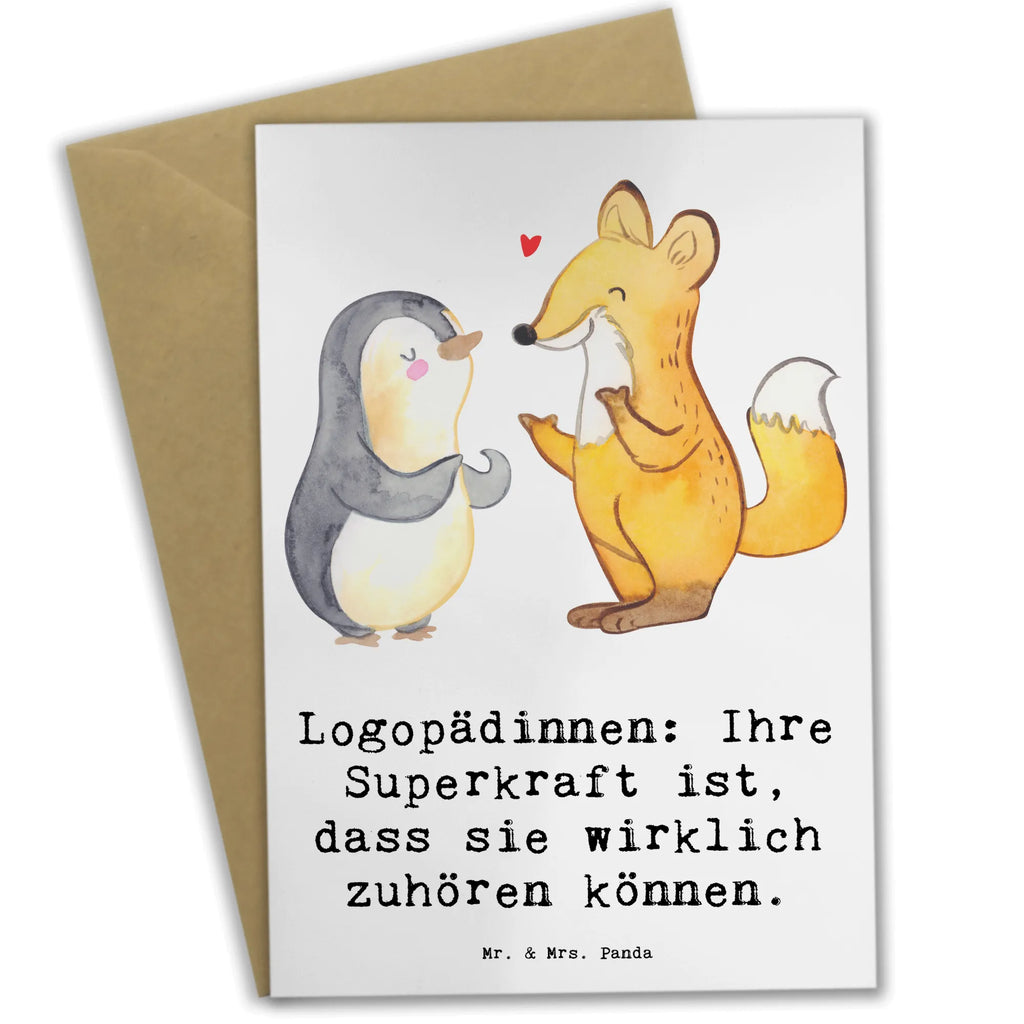 Grußkarte Logopädin Superkraft Grußkarte, Klappkarte, Einladungskarte, Glückwunschkarte, Hochzeitskarte, Geburtstagskarte, Karte, Ansichtskarten, Beruf, Ausbildung, Jubiläum, Abschied, Rente, Kollege, Kollegin, Geschenk, Schenken, Arbeitskollege, Mitarbeiter, Firma, Danke, Dankeschön