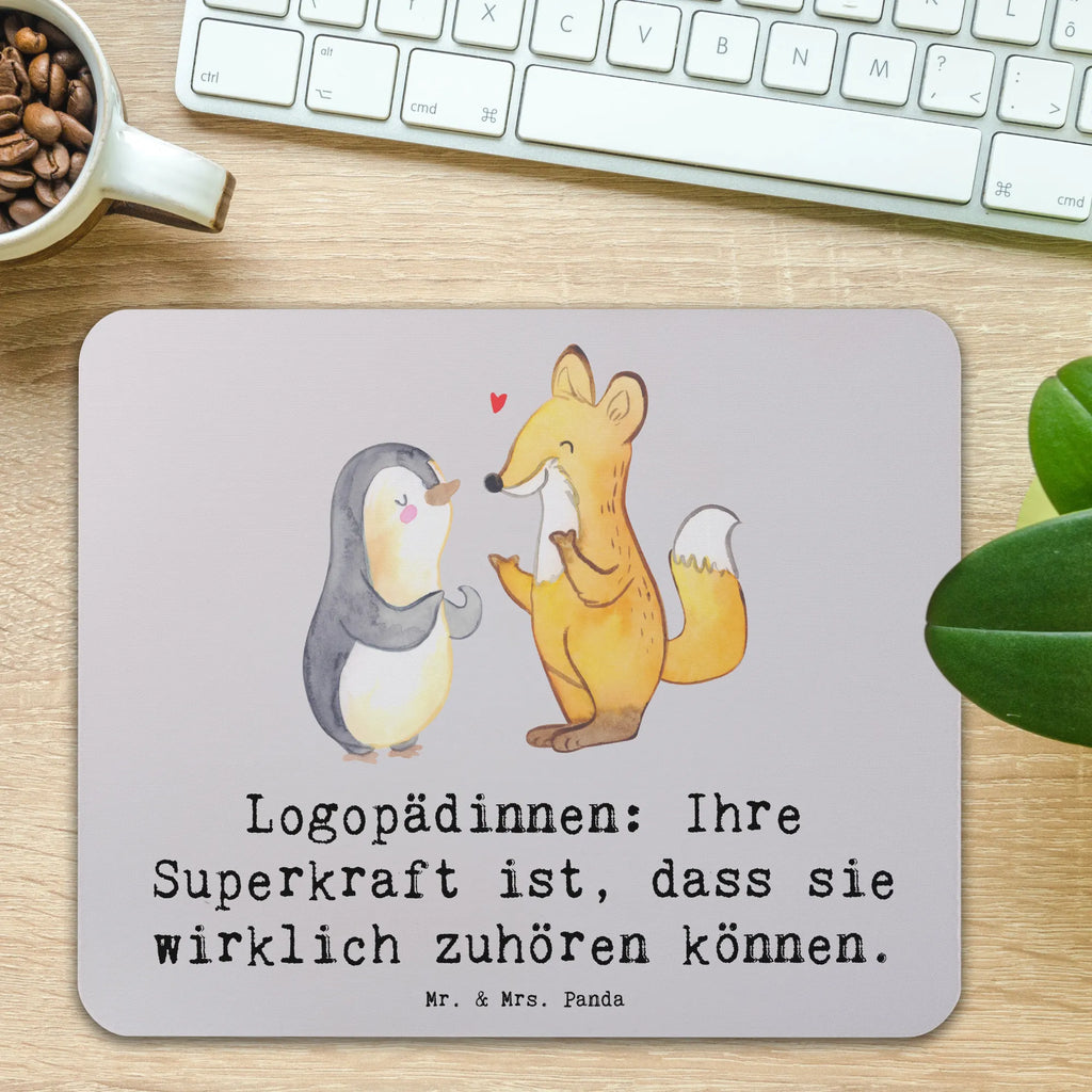 Mauspad Logopädin Superkraft Mousepad, Computer zubehör, Büroausstattung, PC Zubehör, Arbeitszimmer, Mauspad, Einzigartiges Mauspad, Designer Mauspad, Mausunterlage, Mauspad Büro, Beruf, Ausbildung, Jubiläum, Abschied, Rente, Kollege, Kollegin, Geschenk, Schenken, Arbeitskollege, Mitarbeiter, Firma, Danke, Dankeschön