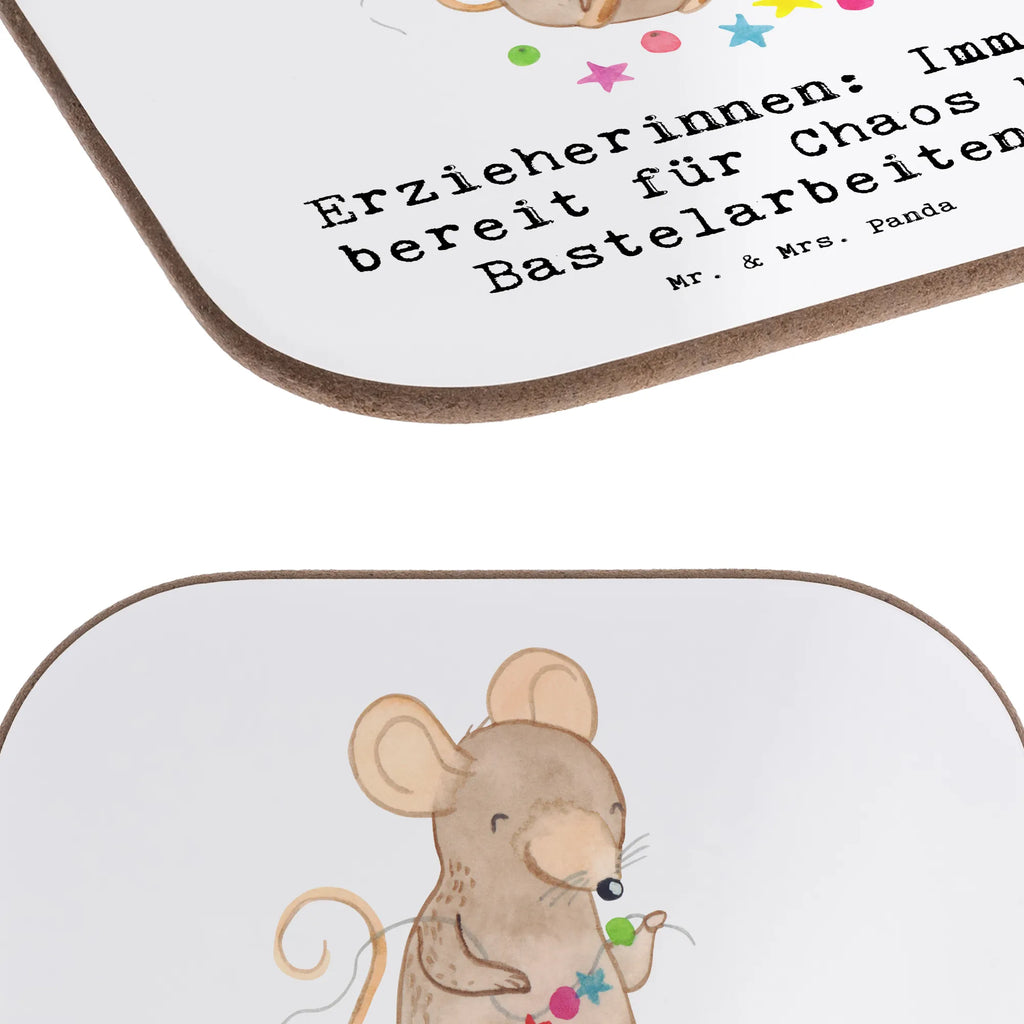 Square coaster Erzieherinnen: Immer bereit für Chaos und Bastelarbeiten! Untersetzer, Bierdeckel, Glasuntersetzer, Untersetzer Gläser, Getränkeuntersetzer, Untersetzer aus Holz, Untersetzer für Gläser, Korkuntersetzer, Untersetzer Holz, Holzuntersetzer, Tassen Untersetzer, Untersetzer Design, Beruf, Ausbildung, Jubiläum, Abschied, Rente, Kollege, Kollegin, Geschenk, Schenken, Arbeitskollege, Mitarbeiter, Firma, Danke, Dankeschön
