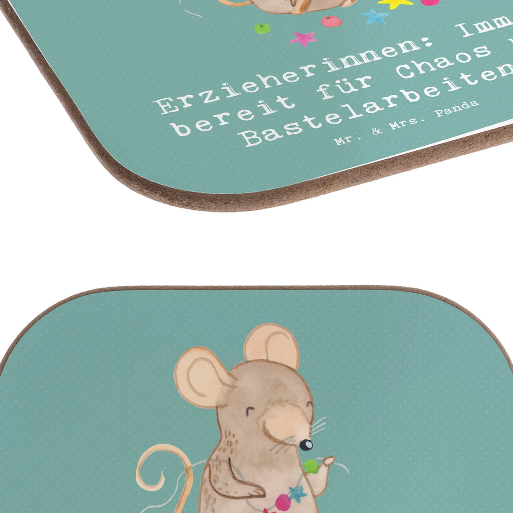Square coaster Erzieherinnen: Immer bereit für Chaos und Bastelarbeiten! Untersetzer, Bierdeckel, Glasuntersetzer, Untersetzer Gläser, Getränkeuntersetzer, Untersetzer aus Holz, Untersetzer für Gläser, Korkuntersetzer, Untersetzer Holz, Holzuntersetzer, Tassen Untersetzer, Untersetzer Design, Beruf, Ausbildung, Jubiläum, Abschied, Rente, Kollege, Kollegin, Geschenk, Schenken, Arbeitskollege, Mitarbeiter, Firma, Danke, Dankeschön