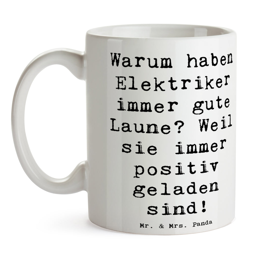 Tasse Spruch Positiver Elektriker Tasse, Kaffeetasse, Teetasse, Becher, Kaffeebecher, Teebecher, Keramiktasse, Porzellantasse, Büro Tasse, Geschenk Tasse, Tasse Sprüche, Tasse Motive, Kaffeetassen, Tasse bedrucken, Designer Tasse, Cappuccino Tassen, Schöne Teetassen, Beruf, Ausbildung, Jubiläum, Abschied, Rente, Kollege, Kollegin, Geschenk, Schenken, Arbeitskollege, Mitarbeiter, Firma, Danke, Dankeschön