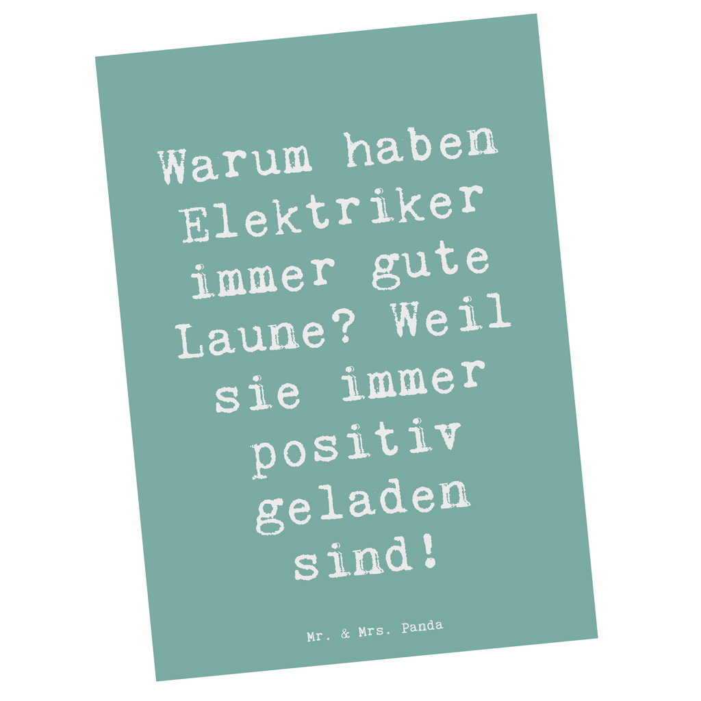 Postkarte Spruch Positiver Elektriker Postkarte, Karte, Geschenkkarte, Grußkarte, Einladung, Ansichtskarte, Geburtstagskarte, Einladungskarte, Dankeskarte, Ansichtskarten, Einladung Geburtstag, Einladungskarten Geburtstag, Beruf, Ausbildung, Jubiläum, Abschied, Rente, Kollege, Kollegin, Geschenk, Schenken, Arbeitskollege, Mitarbeiter, Firma, Danke, Dankeschön