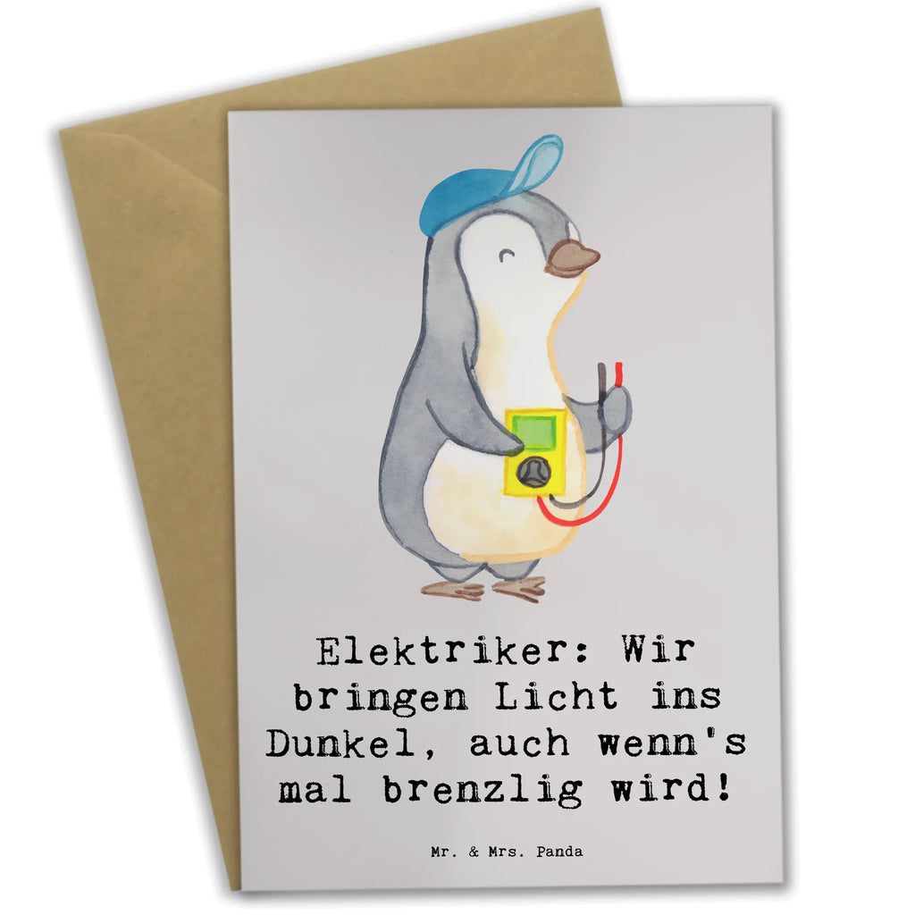 Grußkarte Elektriker Lichtbringer Grußkarte, Klappkarte, Einladungskarte, Glückwunschkarte, Hochzeitskarte, Geburtstagskarte, Karte, Ansichtskarten, Beruf, Ausbildung, Jubiläum, Abschied, Rente, Kollege, Kollegin, Geschenk, Schenken, Arbeitskollege, Mitarbeiter, Firma, Danke, Dankeschön