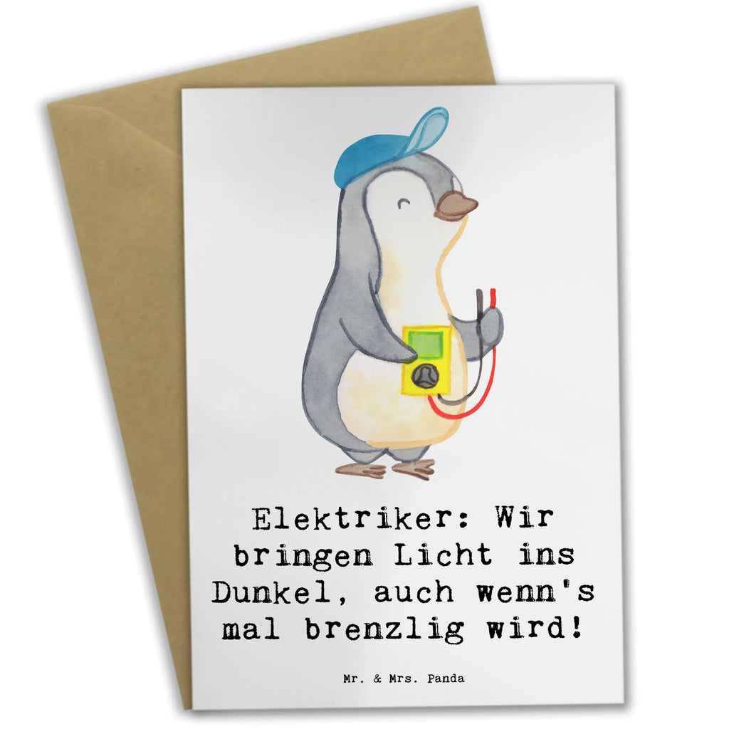 Grußkarte Elektriker Lichtbringer Grußkarte, Klappkarte, Einladungskarte, Glückwunschkarte, Hochzeitskarte, Geburtstagskarte, Karte, Ansichtskarten, Beruf, Ausbildung, Jubiläum, Abschied, Rente, Kollege, Kollegin, Geschenk, Schenken, Arbeitskollege, Mitarbeiter, Firma, Danke, Dankeschön