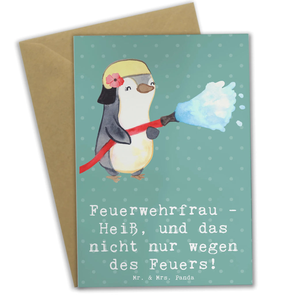 Grußkarte Feuerwehrfrau Heiß Grußkarte, Klappkarte, Einladungskarte, Glückwunschkarte, Hochzeitskarte, Geburtstagskarte, Karte, Ansichtskarten, Beruf, Ausbildung, Jubiläum, Abschied, Rente, Kollege, Kollegin, Geschenk, Schenken, Arbeitskollege, Mitarbeiter, Firma, Danke, Dankeschön