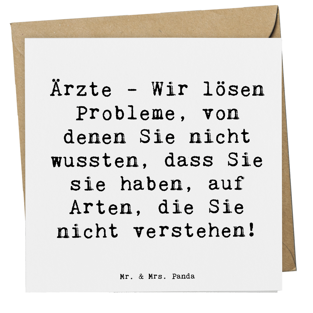 Deluxe Karte Spruch Arzt Probleme Lösen Karte, Grußkarte, Klappkarte, Einladungskarte, Glückwunschkarte, Hochzeitskarte, Geburtstagskarte, Hochwertige Grußkarte, Hochwertige Klappkarte, Beruf, Ausbildung, Jubiläum, Abschied, Rente, Kollege, Kollegin, Geschenk, Schenken, Arbeitskollege, Mitarbeiter, Firma, Danke, Dankeschön