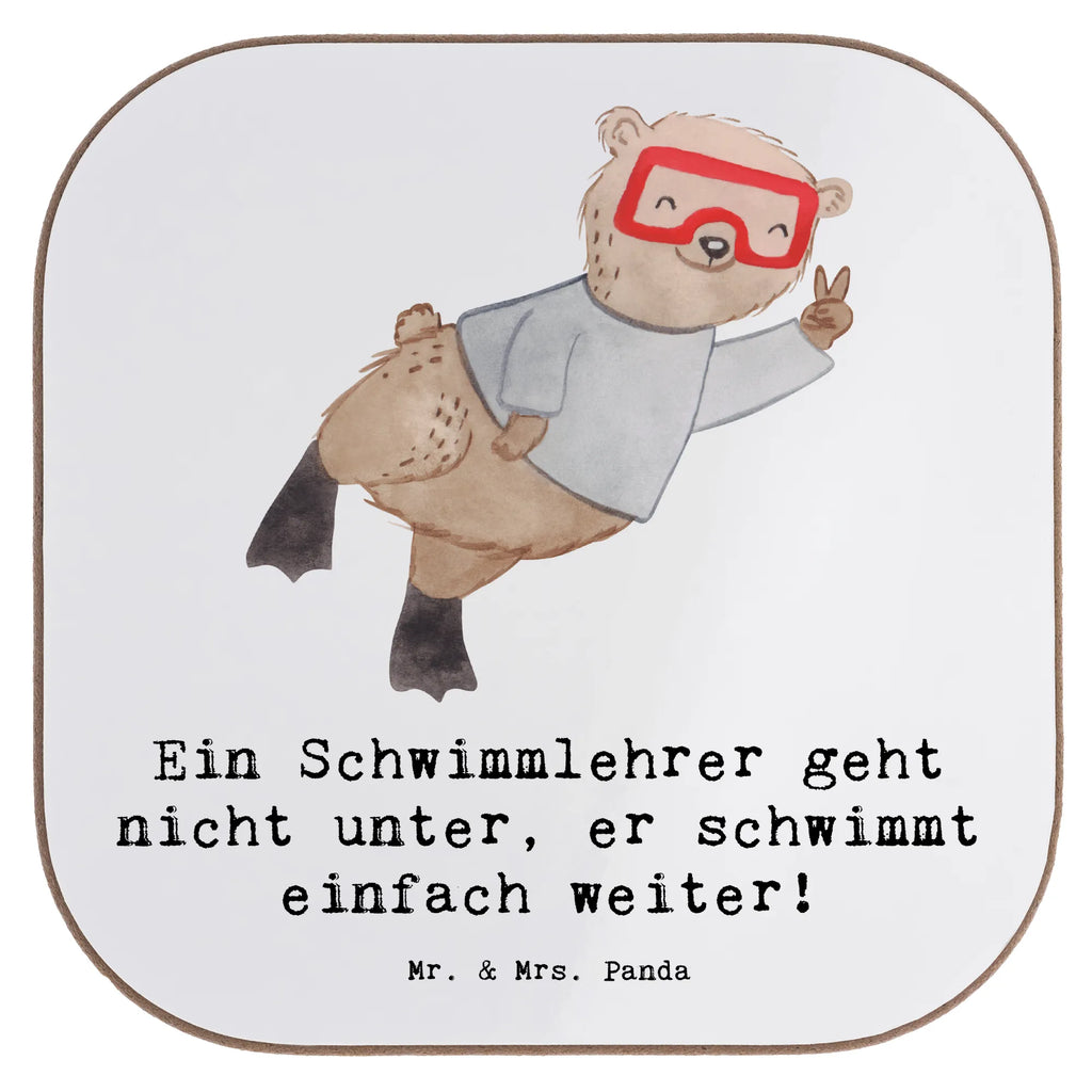 Square coaster Ein Schwimmlehrer geht nicht unter, er schwimmt einfach weiter! Untersetzer, Bierdeckel, Glasuntersetzer, Untersetzer Gläser, Getränkeuntersetzer, Untersetzer aus Holz, Untersetzer für Gläser, Korkuntersetzer, Untersetzer Holz, Holzuntersetzer, Tassen Untersetzer, Untersetzer Design, Beruf, Ausbildung, Jubiläum, Abschied, Rente, Kollege, Kollegin, Geschenk, Schenken, Arbeitskollege, Mitarbeiter, Firma, Danke, Dankeschön