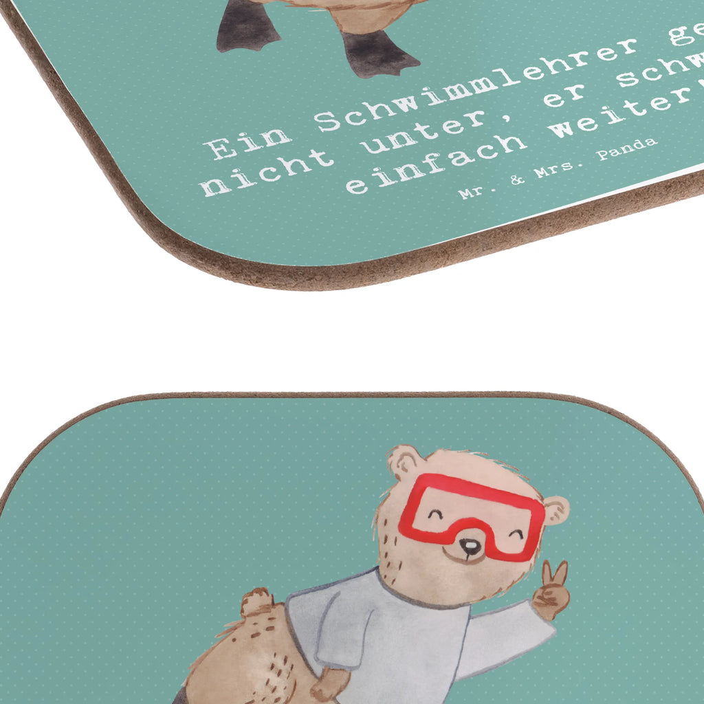 Square coaster Ein Schwimmlehrer geht nicht unter, er schwimmt einfach weiter! Untersetzer, Bierdeckel, Glasuntersetzer, Untersetzer Gläser, Getränkeuntersetzer, Untersetzer aus Holz, Untersetzer für Gläser, Korkuntersetzer, Untersetzer Holz, Holzuntersetzer, Tassen Untersetzer, Untersetzer Design, Beruf, Ausbildung, Jubiläum, Abschied, Rente, Kollege, Kollegin, Geschenk, Schenken, Arbeitskollege, Mitarbeiter, Firma, Danke, Dankeschön