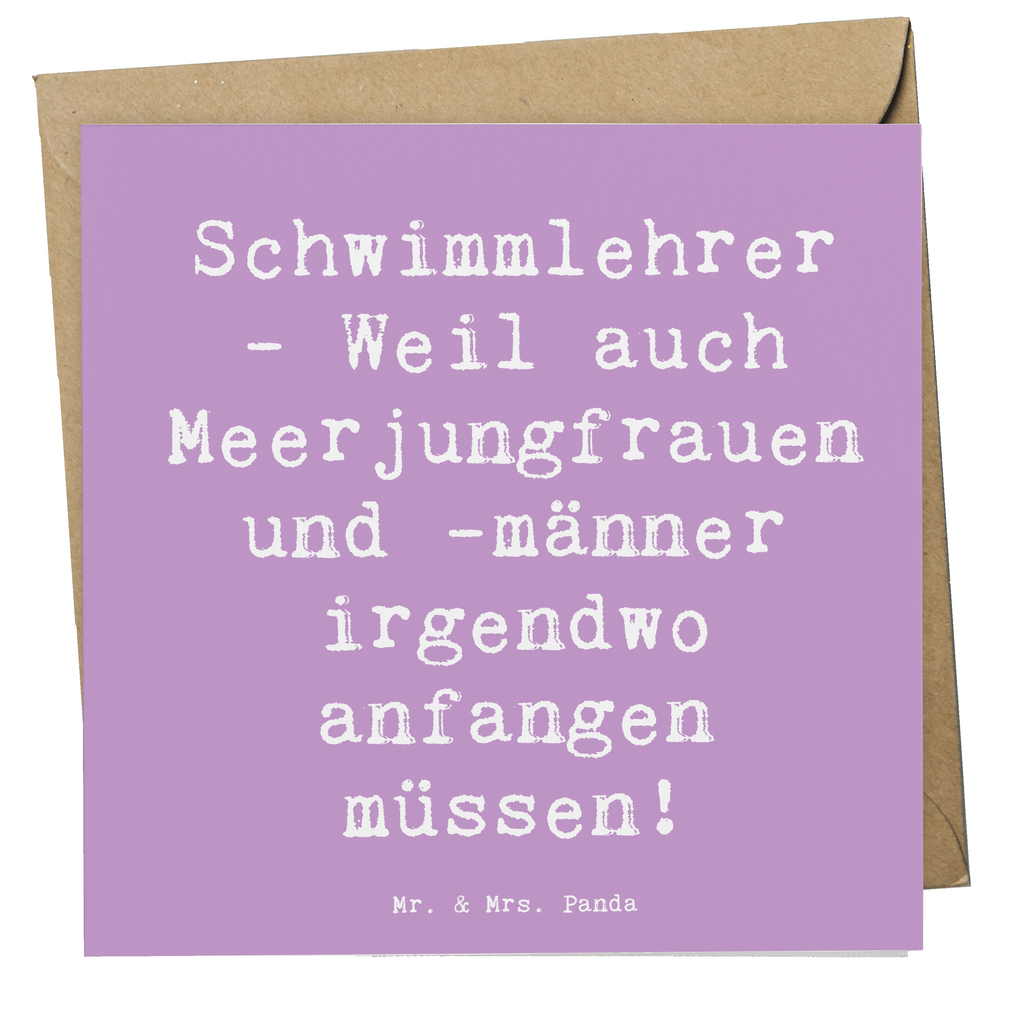 Deluxe Karte Spruch Schwimmlehrer Anfang Karte, Grußkarte, Klappkarte, Einladungskarte, Glückwunschkarte, Hochzeitskarte, Geburtstagskarte, Hochwertige Grußkarte, Hochwertige Klappkarte, Beruf, Ausbildung, Jubiläum, Abschied, Rente, Kollege, Kollegin, Geschenk, Schenken, Arbeitskollege, Mitarbeiter, Firma, Danke, Dankeschön