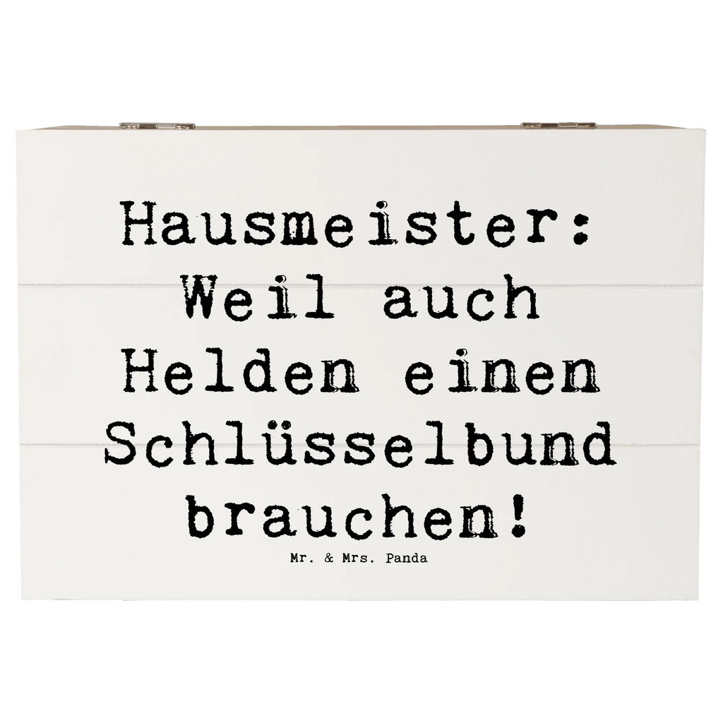 Holzkiste Spruch Hausmeister: Weil auch Helden einen Schlüsselbund brauchen! Holzkiste, Kiste, Schatzkiste, Truhe, Schatulle, XXL, Erinnerungsbox, Erinnerungskiste, Dekokiste, Aufbewahrungsbox, Geschenkbox, Geschenkdose, Beruf, Ausbildung, Jubiläum, Abschied, Rente, Kollege, Kollegin, Geschenk, Schenken, Arbeitskollege, Mitarbeiter, Firma, Danke, Dankeschön