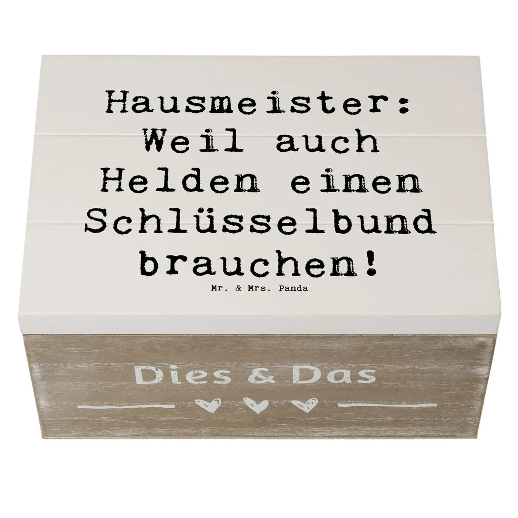 Holzkiste Spruch Hausmeister: Weil auch Helden einen Schlüsselbund brauchen! Holzkiste, Kiste, Schatzkiste, Truhe, Schatulle, XXL, Erinnerungsbox, Erinnerungskiste, Dekokiste, Aufbewahrungsbox, Geschenkbox, Geschenkdose, Beruf, Ausbildung, Jubiläum, Abschied, Rente, Kollege, Kollegin, Geschenk, Schenken, Arbeitskollege, Mitarbeiter, Firma, Danke, Dankeschön