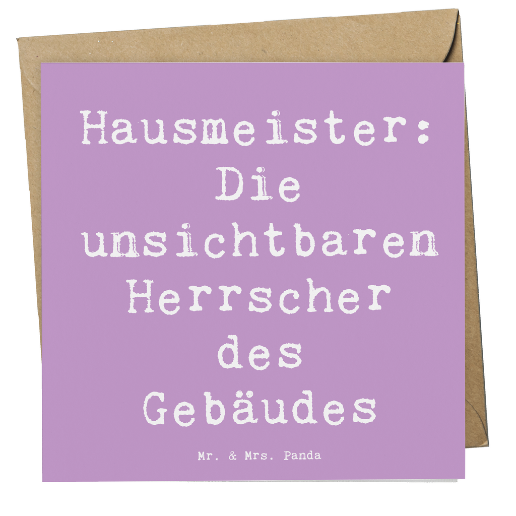 Deluxe Karte Spruch Hausmeister: Die unsichtbaren Herrscher des Gebäudes Karte, Grußkarte, Klappkarte, Einladungskarte, Glückwunschkarte, Hochzeitskarte, Geburtstagskarte, Hochwertige Grußkarte, Hochwertige Klappkarte, Beruf, Ausbildung, Jubiläum, Abschied, Rente, Kollege, Kollegin, Geschenk, Schenken, Arbeitskollege, Mitarbeiter, Firma, Danke, Dankeschön